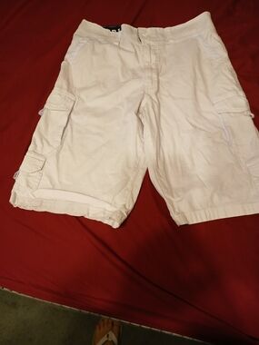 Beverly Hills Polo Club White Men's Cargo Shorts